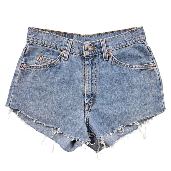 Vintage Levi’s 10965 USA Made Denim Cutoff Shorts - Picture 3 of 17